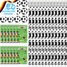36 Stück Fußball Bleistifte Mit Radiergummi Und 12 Stück Fußball Flipperspiel Se