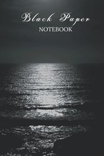 Black Paper Notebook: Plain Ruled Journal with Softcover for Work, School and Co