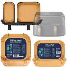 NEU WELLHAUS Friteuseneinsatz 20x20cm 100 St&uuml;ck + 19,5x13cm 100 St&uuml;ck