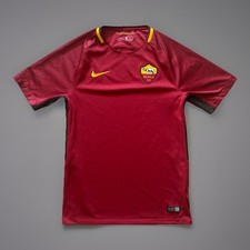 Nike AS Roma Home Jersey 2017 2018 Soccer Shirt Red Men's Small 847284-613 Blank