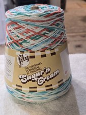 lily sugar n cream cotton yarn cone Ahoy Ohmbre 14 Oz 100 Cotton