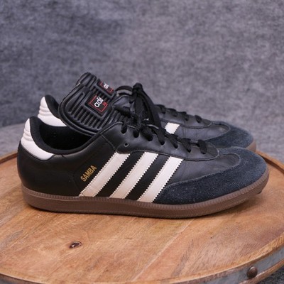 Adidas Samba Classic Men's Size 8 US 2011 Black/White Leather Sneakers Shoes