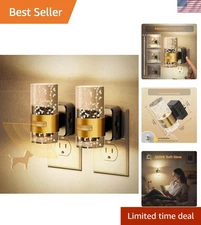 Dimmable Motion Sensor Night Lights – 2 Pack 3000K Soft White LED Elegance