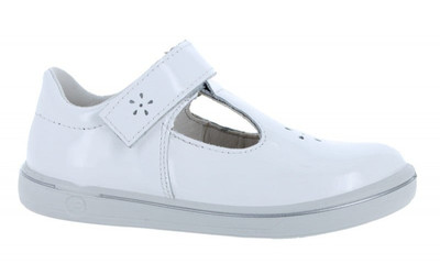 Ricosta Winona weiß Kleinkinder Säuglinge Kinder T-Bar Schuhe