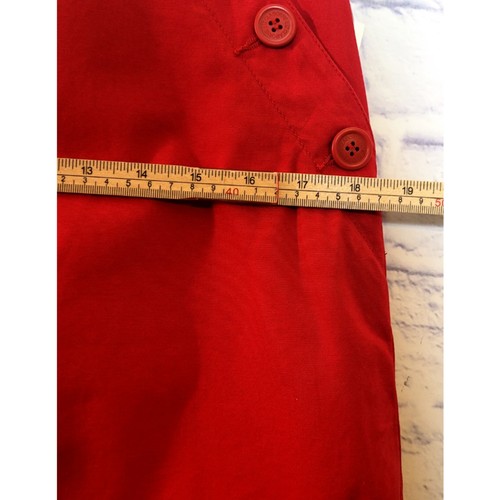 Liz Claiborne Skort Sailor Buttons Front Lace-Up Back Womens Red Size 6 Golf - Picture 7 of 9