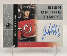 John Marino 2022-23 SP Authentic Retro Sign Of The Times