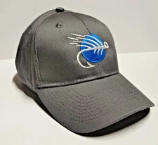 SLICKLINE FISHING Logo Embroidered Twill Ball Cap Baseball Hat Dad Hat GREY