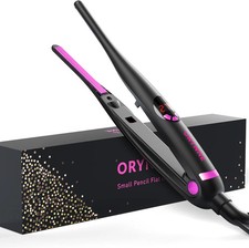 0.3 Inch Mini Flat Iron for Short Hair Travel Hair Straightener Digital Control
