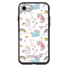 OtterBox Symmetry for Apple iPhone Pick Model Unicorn Rainbow Wand - White