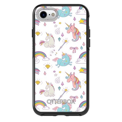 OtterBox Symmetry for Apple iPhone (Pick Model) Unicorn Rainbow Wand - White