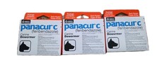    3 Boxes Panacur C 4 gram Canine 40lbs Dewormer Treatment Canine Dewormer 9 
