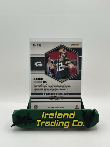 Aaron Rodgers 2021 Panini Mosaic MVP #289 Green Bay Packers - Imagen 2 de 2