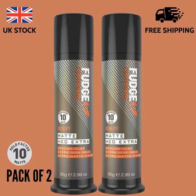 2X FUDGE MATTE HED EXTRA STRONG HOLD MATTE HAIR WAX CLAY PROFESSIONAL FINISH 85M