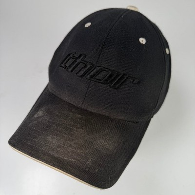 Thor Flexfit Baseball Cap Men's L-XL Black Acrylic Wool Original