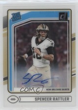 2024 Panini Clearly Donruss Rated Rookie Auto Spencer Rattler #94 Auto h3a