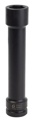 Sunex Impact Socket Extra-long 33mm Size Chromoly Black 1 in. Drive Each