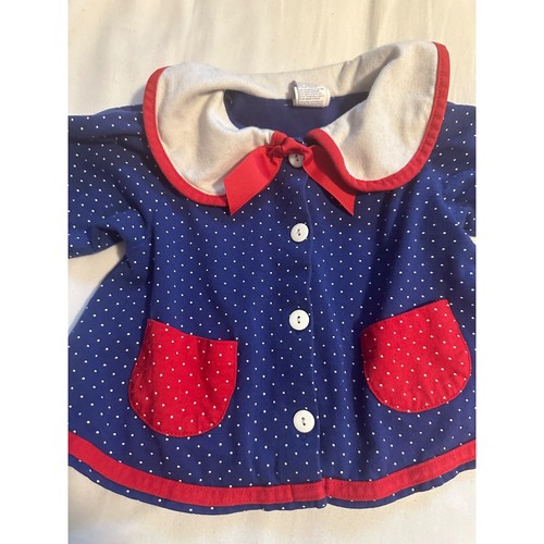 Buster Brown vintage blue baby girl's shirt 24M - Picture 3 of 6