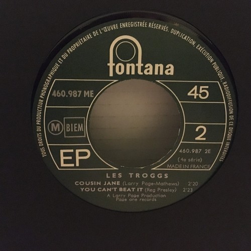 LES TROGGS Anyway That You Want Me 1966 FRENCH ORG 7" EP MONO 45 Garage PUNK - Picture 3 of 4