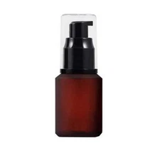 1PCS 30ml/1oz Empty Refill Frosted Rose Red Glass Cream 30ml/1oz, 