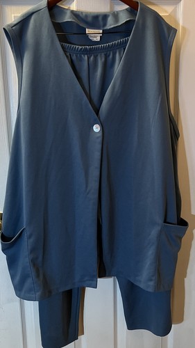 Roamans 4 x pant set blue