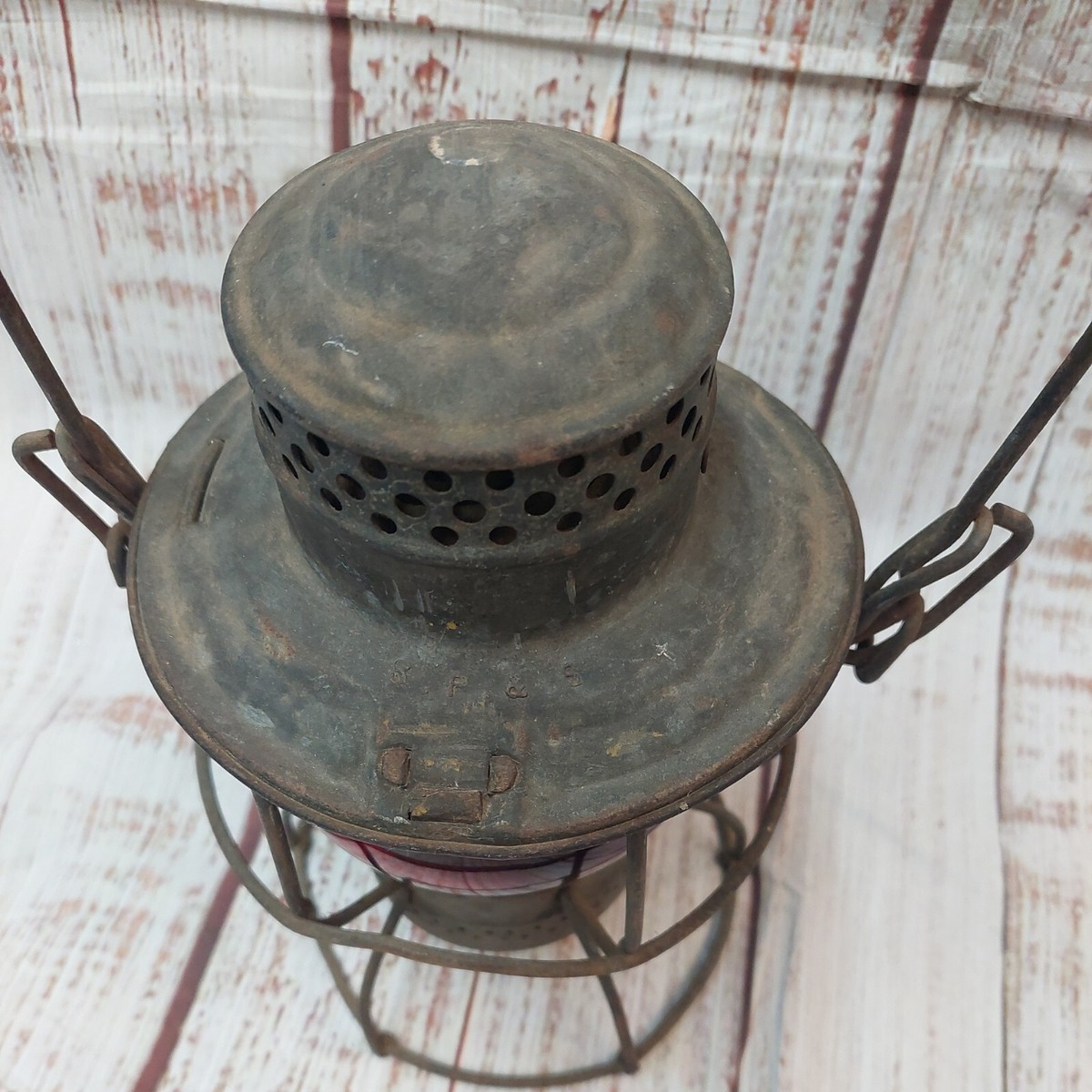 Adlake Kero Railroad Train Lantern Red Globe 1921-1923 2-35 Adlake Kero Railroad Train Lantern Red Globe 1921-1923 2-35