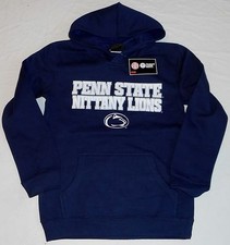 PENN STATE NITTANY LIONS HOODED SWEATSHIRT HOODIE YOUTH M L XL NWT NAVY BLUE