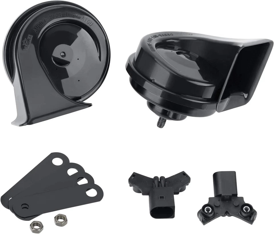 Bocinas eléctricas MrHorn 12v 2 piezas para Mercedes Benz A B C E S Clase GLx Clase SL SLC Foto 3 de 4