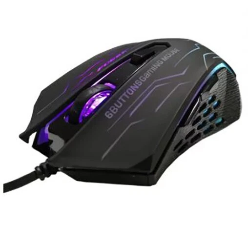 FORKA Silent Click USB Wired Gaming Mouse 6 Buttons 3200DPI Optical Computer - Image 3 of 4
