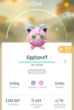 Pokémon Go Shiny Jigglypuff W/Bow Trade! Reg Or 30 Day Friends! *SeeDescription*