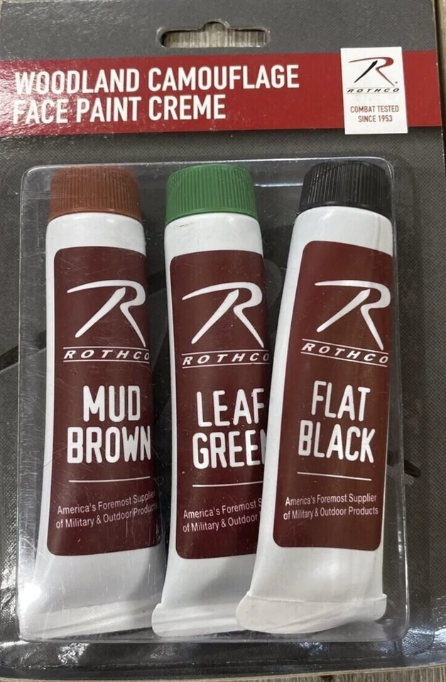 NEW Rothco 8203 Camouflage Camo Face Paint Creme Tubes  - Woodland - Image 2 of 3