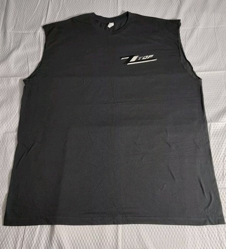 VTG Tultex Men's ZZ Top The Eliminator Sleeveless T-shirt Gray 2XL Graphic Print - Picture 2 of 7