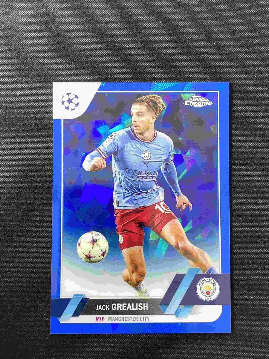 Jack Grealish 2023 Topps Chrome Sapphire UEFA #142