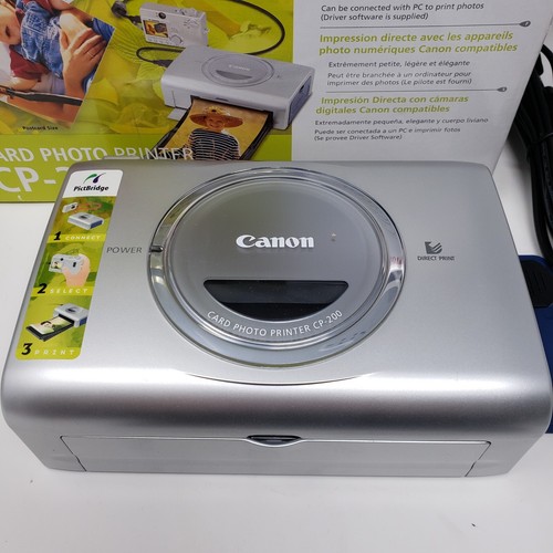 Canon Photo Printer CP-200 Digital Card Direct Print & Accessories In Box - Picture 5 of 23