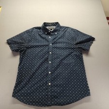 Banana Republic Men's Blue Dress Shirt Size Large Short Sleeve