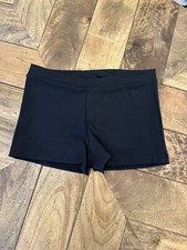 New Capezio TB113C Black Team Basics Dance Gymnastics Short Large Child