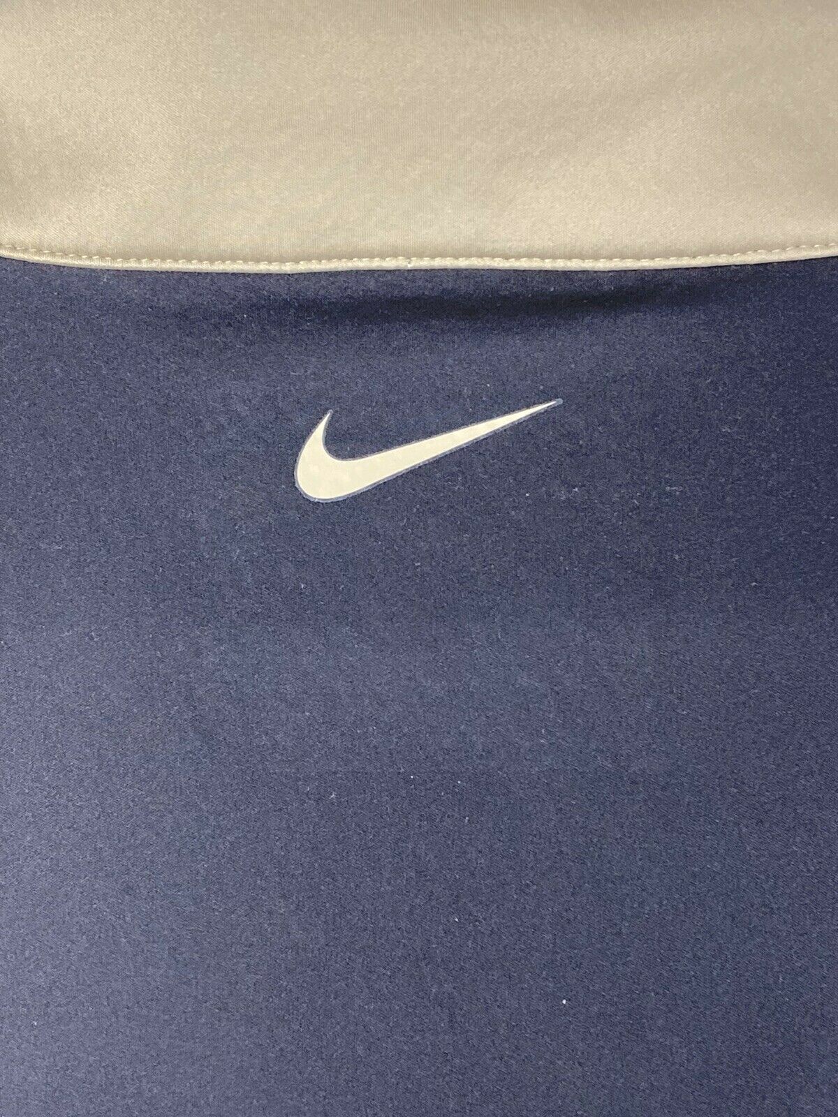 Nike Golf Collared Pullover Polyester Beige Black… - image 6