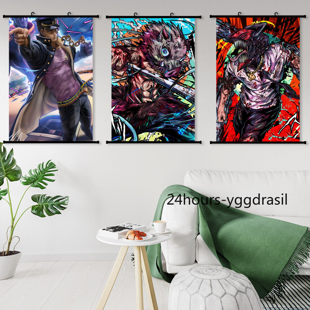 Anime Poster JOJO Kujo Jotaro HD Wall Scroll Painting Home Deocr 60x90cm