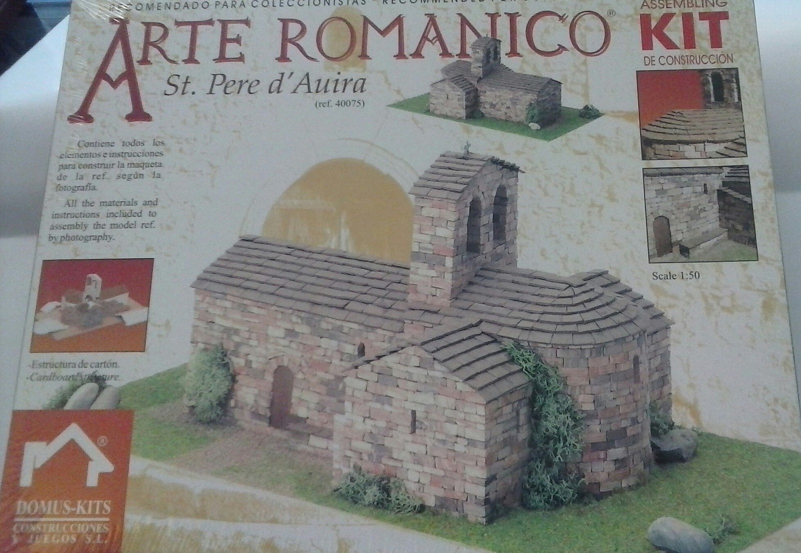 DOMUS KITS EDIFICIO 1:50 IN CERAMICA CHIESA ROMANICA SANT PERE D'AUIRA 40075