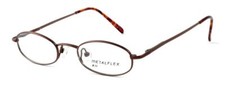 Calabria Kids Fit Metal Flex H Designer EyeGlasses 44 mm Brown Tortoise Copper