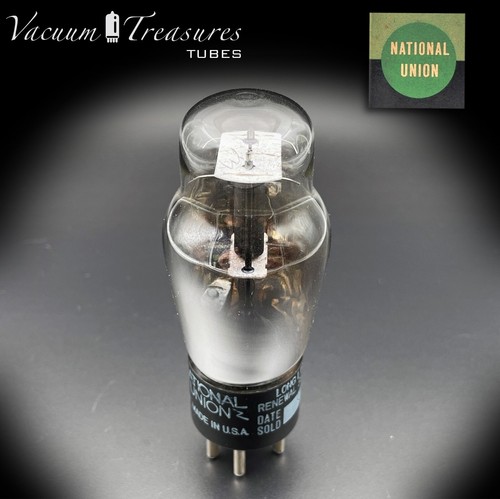 56 ( NU-56 ) NATIONAL UNION NIB Black Plates Foil Getter AMPLITREX Tested Tube - Imagen 6 de 12