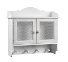 MOBILE PENSILE ANTE CUORE CREDENZA VETRINETTA VETRINA APPENDINO LEGNO 36*42*14