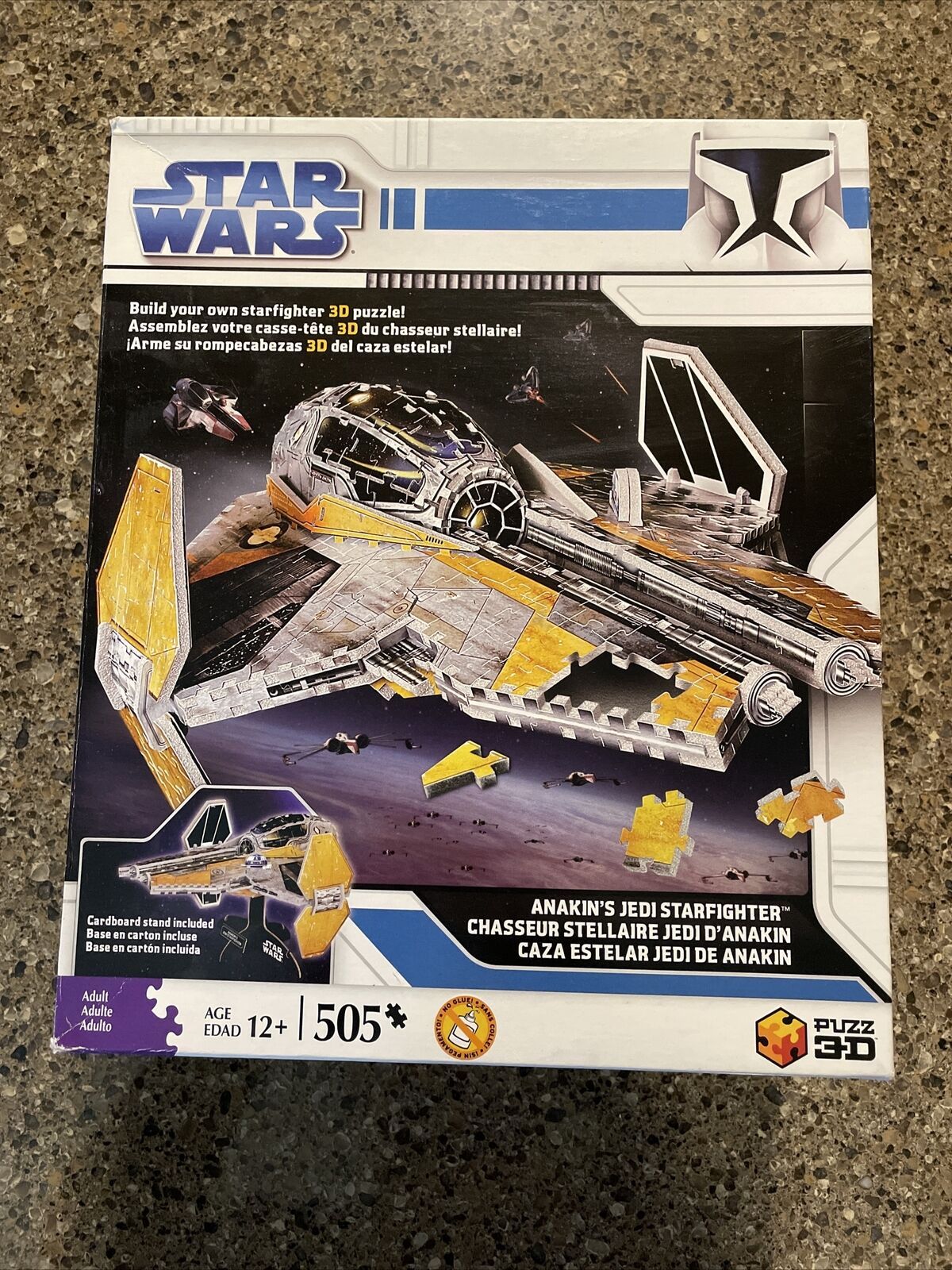 puzzle 505 pieces Anakin's Jedi Starfighter Spaceship ￼starwars 3D | eBay
