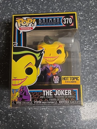 Funko POP! Batman Animated Series Black Light The Joker #370 Hot Topic Exclusive