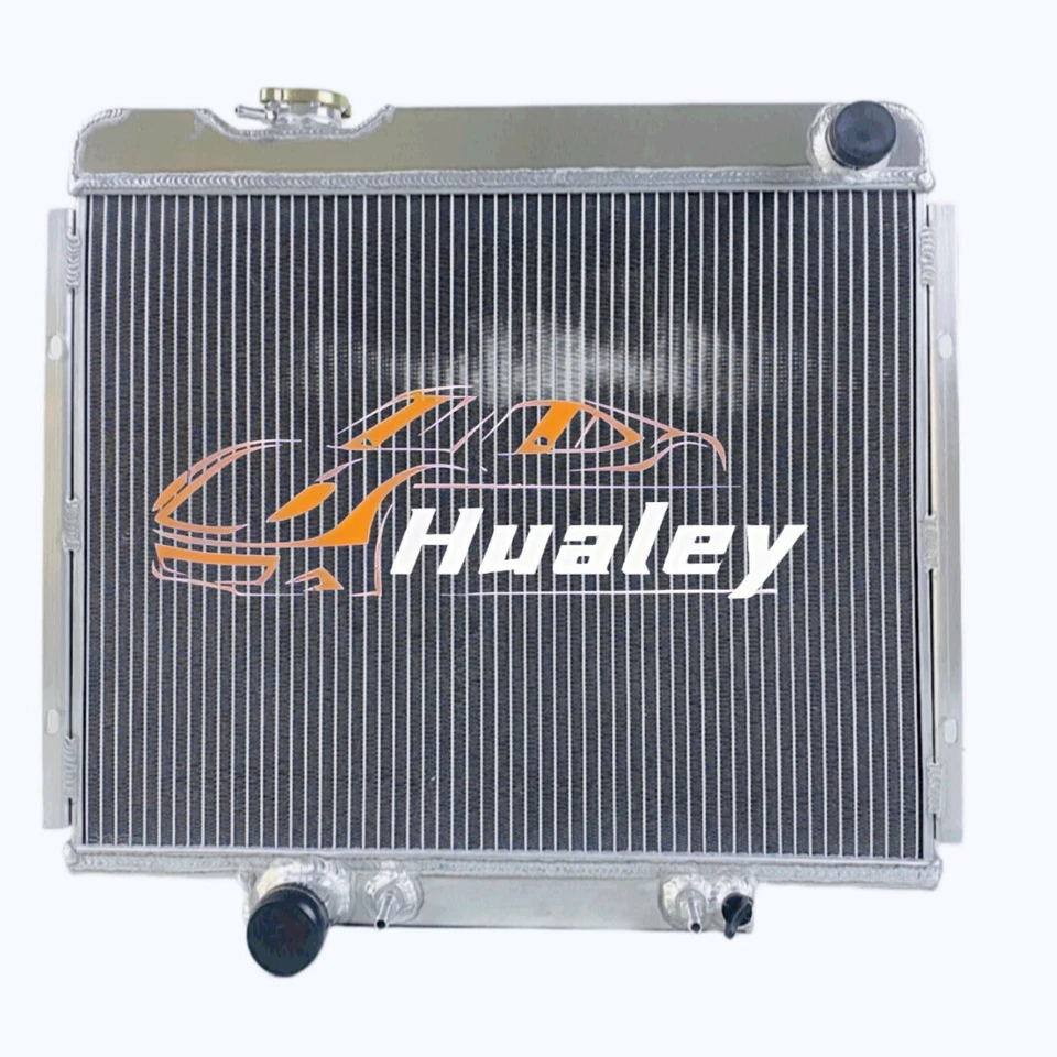 Radiador de 3 filas de aluminio para Ford Custom 1965-1966, Galaxie 500, LTD, Comet Foto 2 de 4