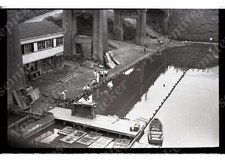 Sl85 Original Negative 1950s Japan Boat House Dock 373a Sl85 Original Negative 1950s Japan Boat House Dock 373a