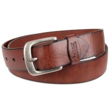 Levi's Men's Size L Brown 38mm Metal Buckle Leather Belt American Style