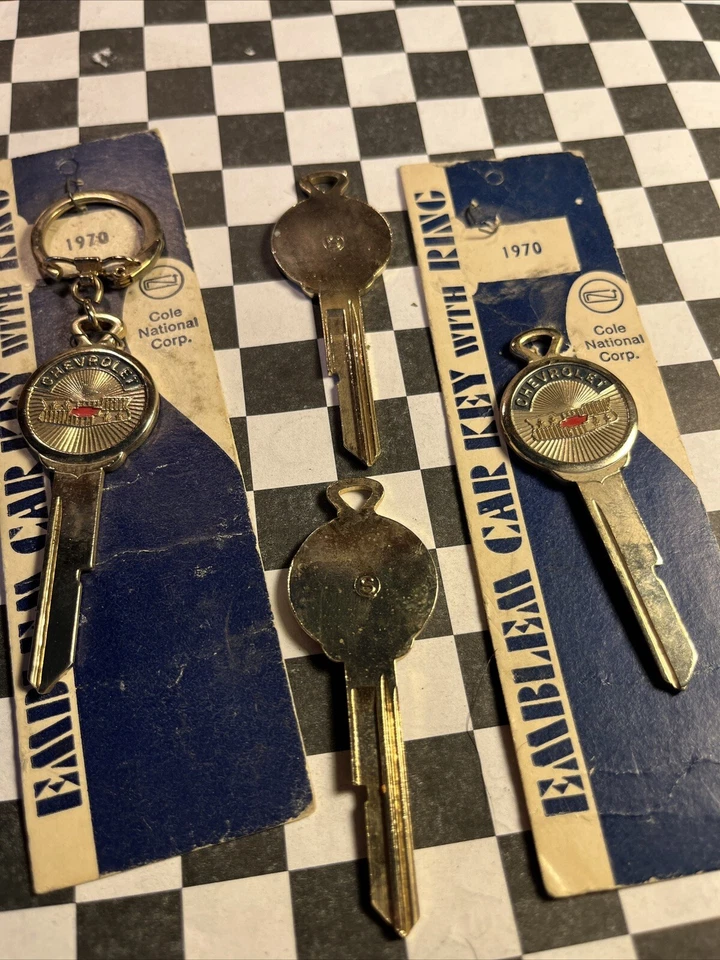 Chevy Gold Plated CREST KEY fits 1970 1974 1978 1982 Camaro Corvette Chevelle SS - Image 3 of 4
