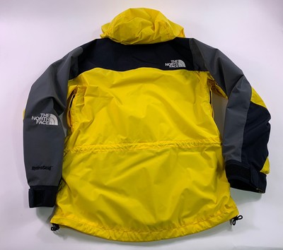 Vintage 90s The North Face Hydroseal Yellow Black Coat Jacket Men's S  Waterproof