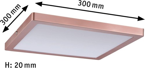 Paulmann 709.41 LED Panel Atria 300x300mm Neutralweiß eckig incl. 20W Roségold - Picture 4 of 6