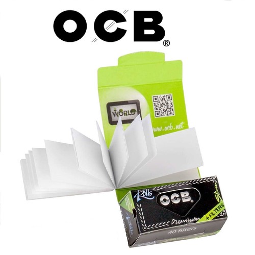 OCB Premium Slim Rolling Paper Rolls 4 Meters + Tips (Full Box) 24 x Rolls - Picture 4 of 6